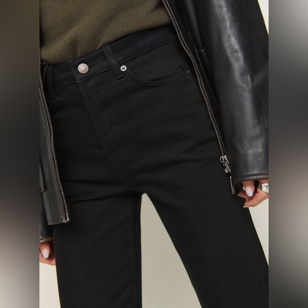 REFORMATION…Cynthia high-rise long…size 28…black…VGUC